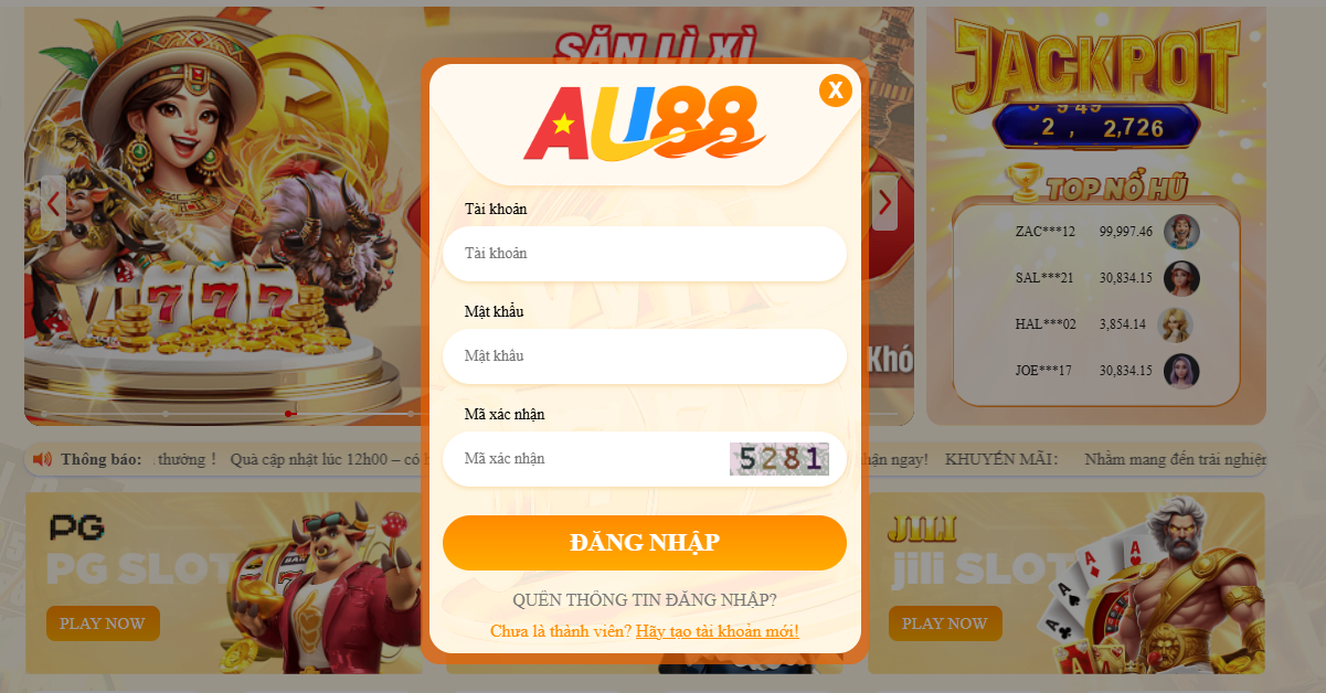 AU88 – Trang Chủ Chính Thức A88 Uy Tín 2026 | Link Đăng Nhập Mới Nhất 27 Quy trình đăng nhập/đăng ký tài khoản AU88 diễn ra đơn giản chỉ trong vòng vài thao tác